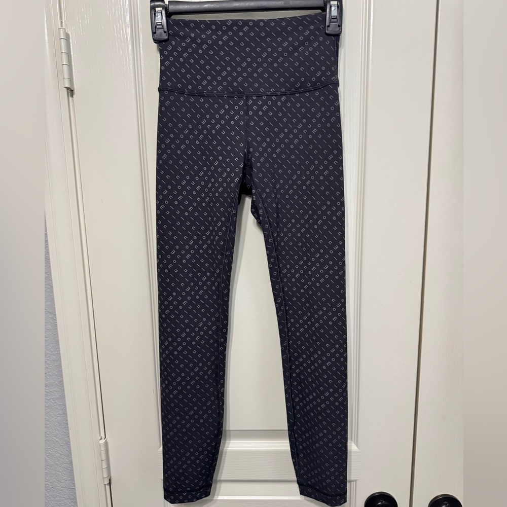 Lululemon Wordmark Wunder Train High-Rise Tight